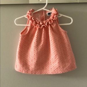 Janie and Jack coral ruffle tank